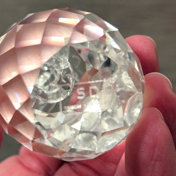 Simon Designs x2 Pineapple and Pear ,Paperweight Clear Crystal,faceted. - Picture 4 of 10